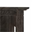 Bowery Hill 5 Shelves Coastal Wood Tall Bookcase in Dark Gray