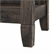Bowery Hill 5 Shelves Coastal Wood Tall Bookcase in Dark Gray