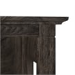 Bowery Hill 5 Shelves Wood Bookcase Set in Dark Gray Hickory