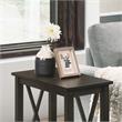 Bowery Hill Contemporary Wood Side Table in Dark Gray