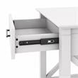Bowery Hill Farmhouse Engineered Wood End Table with Storage in White