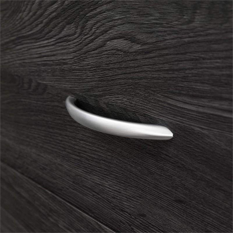 Bowery Hill Traditional 6-Drawer Wood Lingerie Bedroom Chest in Gray Oak