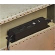 Bowery Hill Transitional Wood Nightstand with Nailhead Trim in Gray