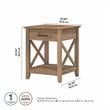 Bowery Hill Nightstand with Drawer in Reclaimed Pine - Engineered Wood