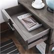 Bowery Hill Drawer Nightstand with Top AC/USB Charger in Oak