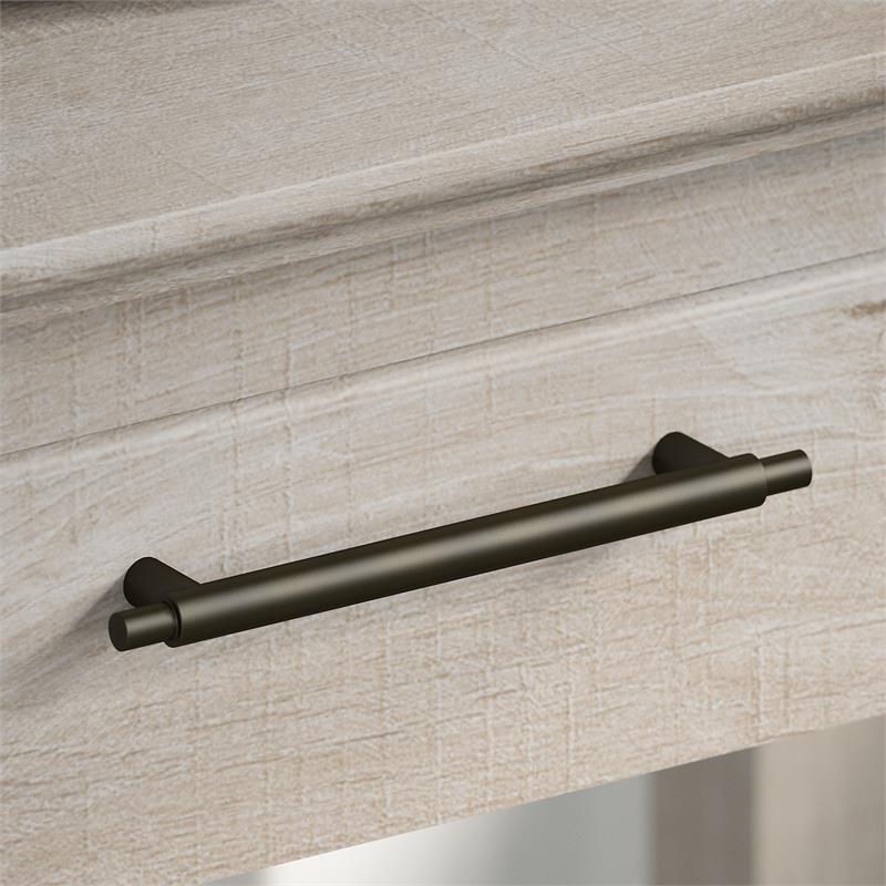 Bowery Hill Nightstand with Drawer in Washed Gray - Engineered Wood