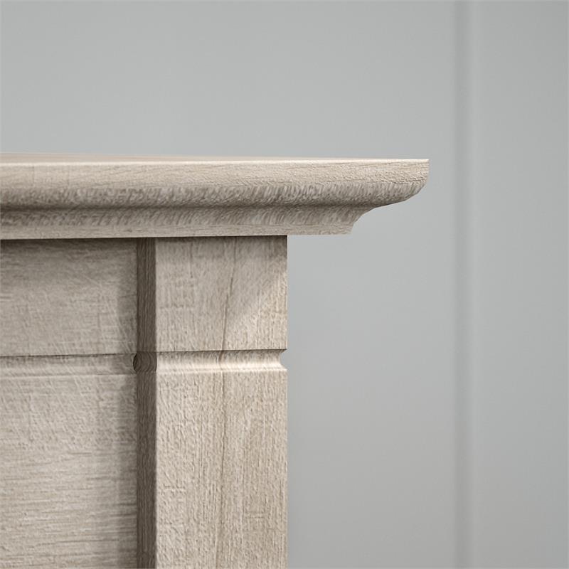 Bowery Hill Nightstand with Drawer in Washed Gray - Engineered Wood