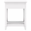 Bowery Hill Farmhouse Nightstand with Drawer in Pure White Oak - Engineered Wood