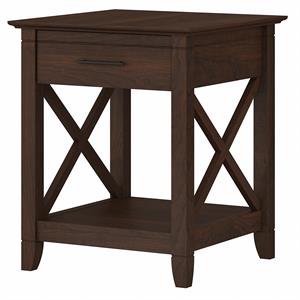 Bowery Hill Nightstand with Drawer in Bing Cherry - Engineered Wood