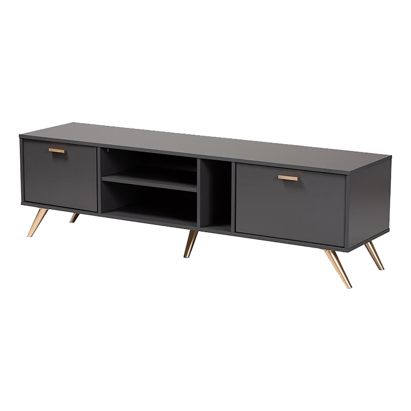 Bowery Hill Contemporary Wood TV Stand for TVs up to 63
