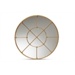 Bowery Hill Modern Gold Finished Metal Accent Wall Mirror