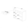 Bowery Hill Engineered Wood Oak Brown Kitchen Cabinet Rectangular Anti-Topple 30.42