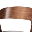 Bowery Hill Mid-Century Grey and Brown Finished Wood 2-Piece Dining Chair Set