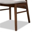 Bowery Hill Mid-Century Grey and Walnut Brown Finished Wood 5-Piece Dining Set