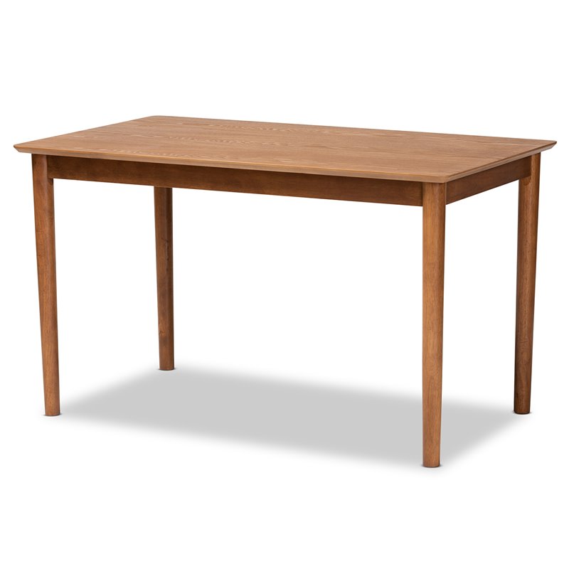 Bowery Hill Beige and Walnut Brown Finished Wood 5-Piece Dining Set