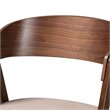 Bowery Hill Mid Century Beige and Walnut Brown Finished Wood 5-Piece Dining Set