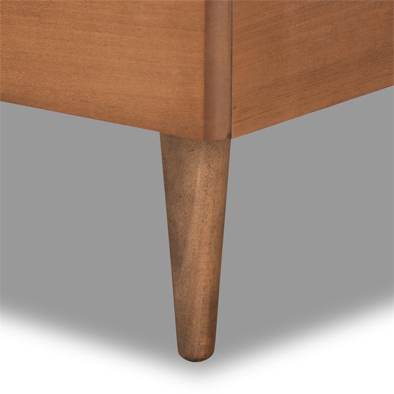 Bowery Hill Dark Grey and Brown Finished Wood Twin Size Platform Bed
