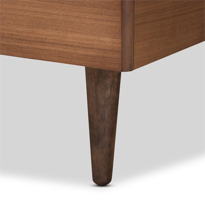 Bowery Hill Dark Grey and Brown Finished Wood Twin Size Platform Bed