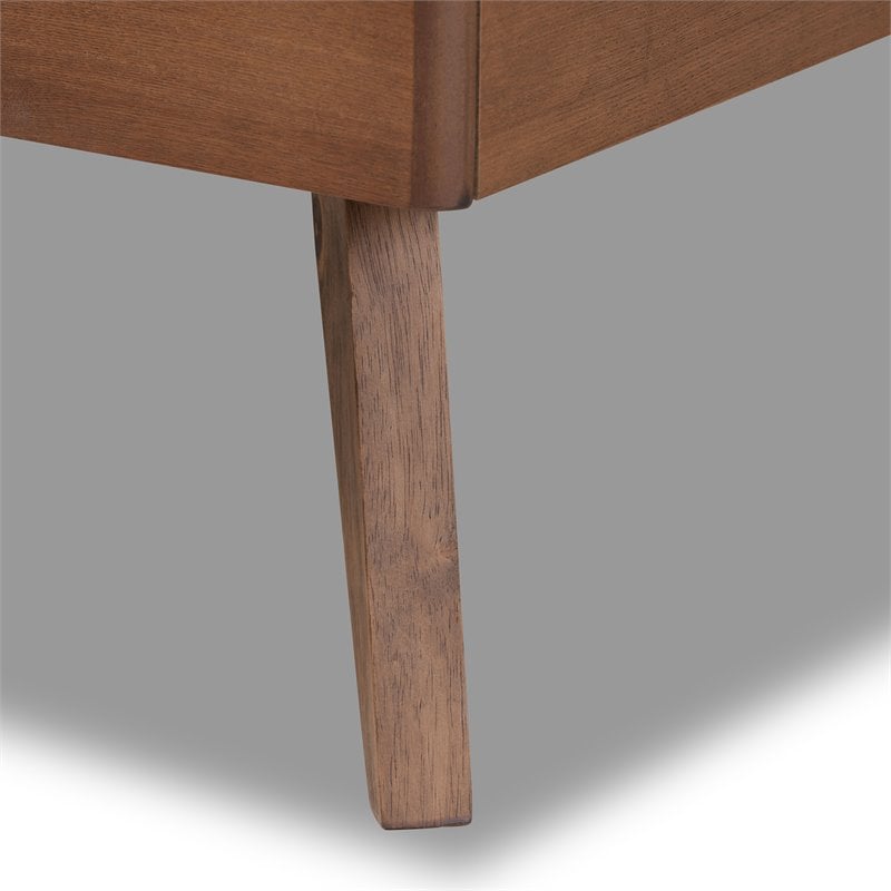 Bowery Hill Dark Grey and Brown Finished Wood Twin Size Platform Bed