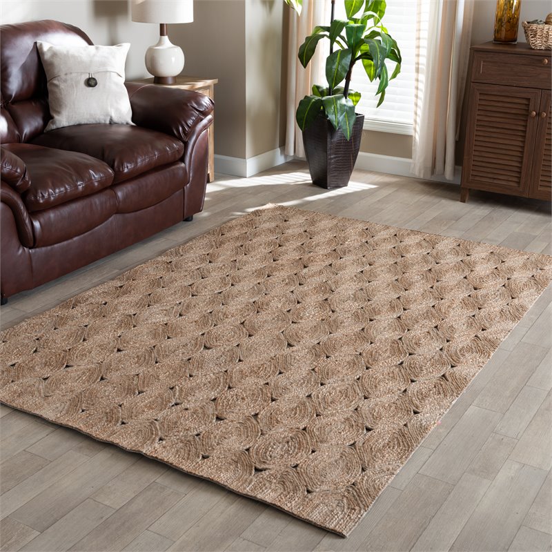 Bowery Hill Modern Handwoven Hemp Area Rug