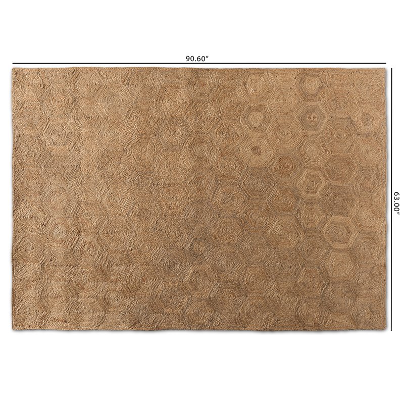Bowery Hill Contemporary Handwoven Hemp Area Rug