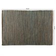 Bowery Hill Modern Blue Handwoven Hemp Blend Area Rug
