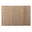 Bowery Hill Modern Natural Handwoven Hemp Blend Area Rug