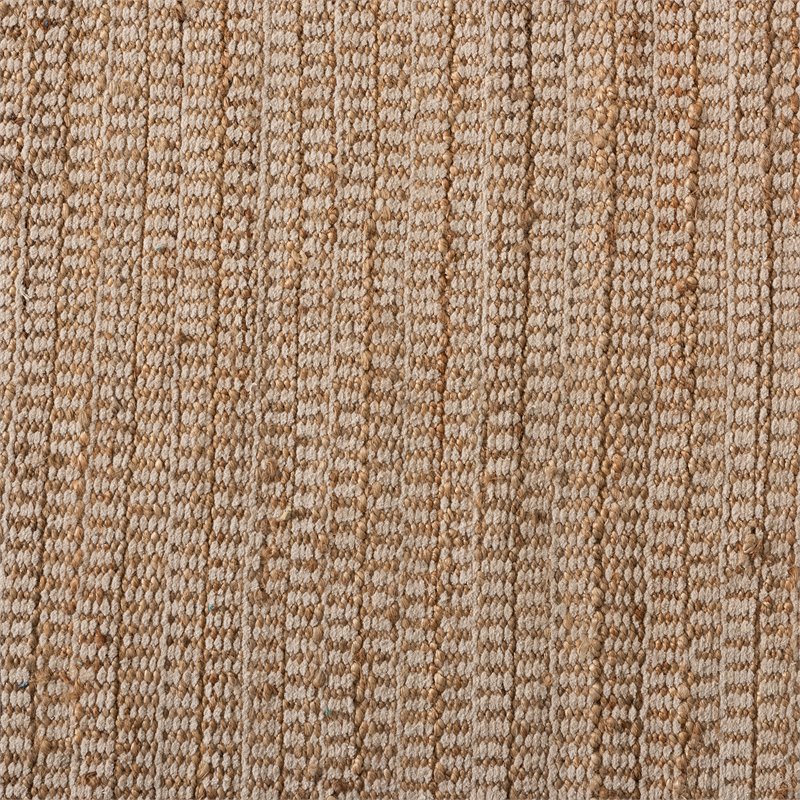 Bowery Hill Modern Natural Handwoven Hemp Blend Area Rug