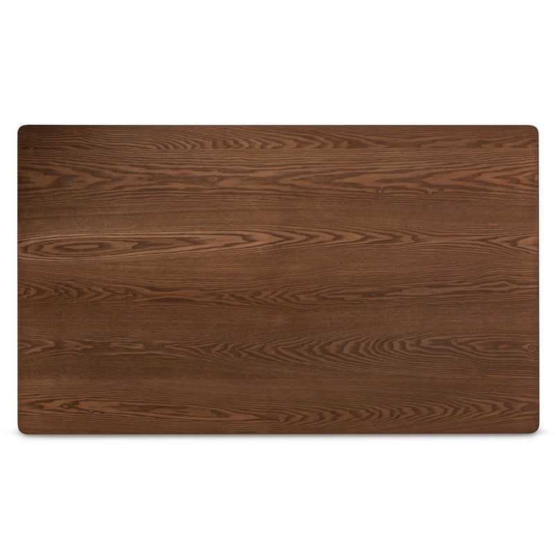 Bowery Hill Walnut Brown Finished Wood Dining Table