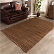 Bowery Hill Modern Natural Handwoven Leather Blend Area Rug
