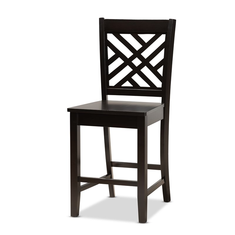 Bowery Hill Dark Brown Finished Wood 5-Piece Pub Set