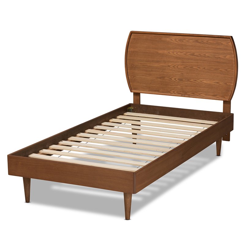 Bowery Hill Brown Finished Wood Twin Size Platform Bed