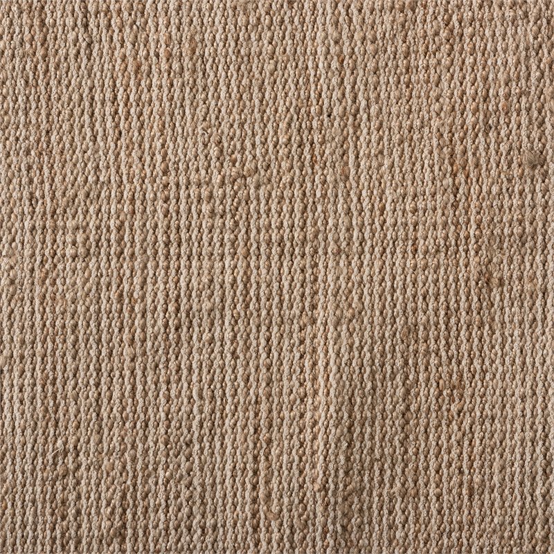 Bowery Hill Natural Brown Handwoven Hemp Blend Area Rug