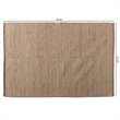 Bowery Hill Natural Brown Handwoven Hemp Blend Area Rug