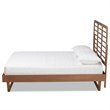 Bowery Hill Brown Finished Wood Queen Size Platform Bed