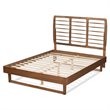 Bowery Hill Brown Finished Wood Queen Size Platform Bed