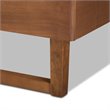 Bowery Hill Brown Finished Wood Queen Size Platform Bed