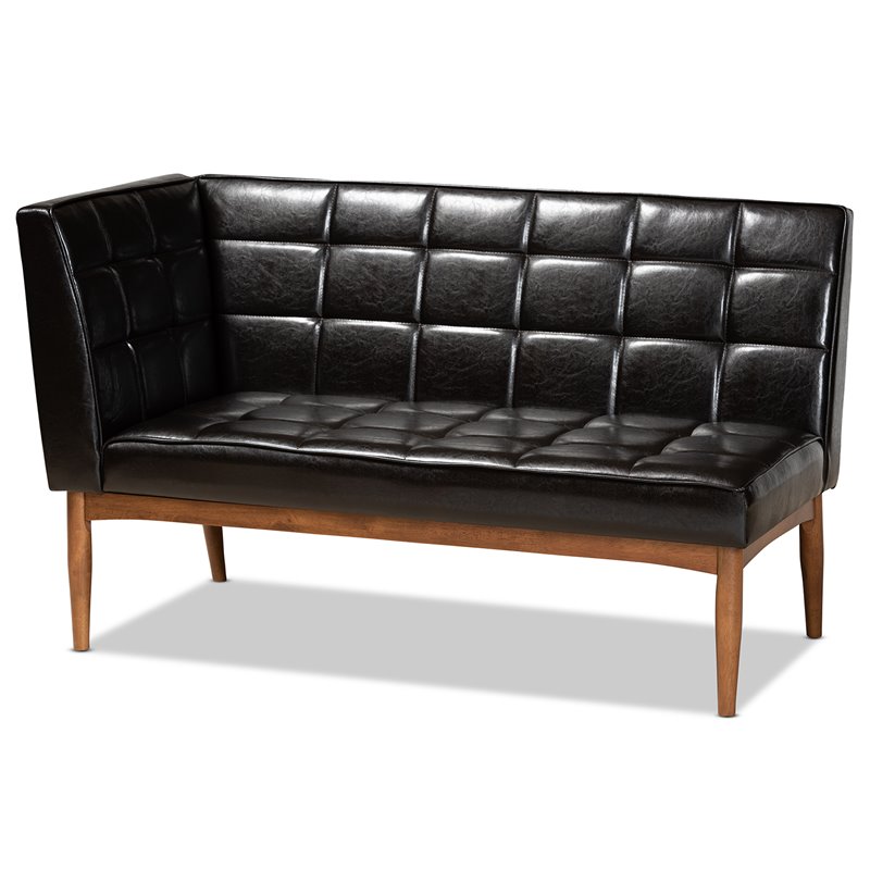 Bowery Hill Brown Finished Wood 3-Piece Dining Nook Set