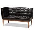 Bowery Hill Brown Finished Wood 3-Piece Dining Nook Set