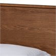 Bowery Hill Walnut Brown Finished Wood Twin Size Platform Bed