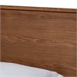 Bowery Hill Walnut Brown Finished Wood Twin Size Platform Bed