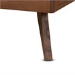 Bowery Hill Walnut Brown Finished Wood Twin Size Platform Bed