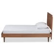 Bowery Hill Walnut Brown Finished Wood Twin Size Platform Bed