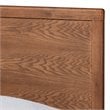 Bowery Hill Walnut Brown Finished Wood Twin Size Platform Bed