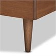 Bowery Hill Walnut Brown Finished Wood Twin Size Platform Bed