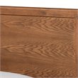 Bowery Hill Walnut Brown Finished Wood Twin Size Platform Bed
