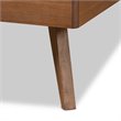 Bowery Hill Walnut Brown Finished Wood Twin Size Platform Bed