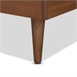 Bowery Hill Walnut Brown Finished Wood Twin Size Platform Bed