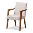 Bowery Hill Beige Walnut Brown Finished Wood 5-Piece Dining Set