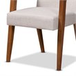 Bowery Hill Beige Walnut Brown Finished Wood 5-Piece Dining Set